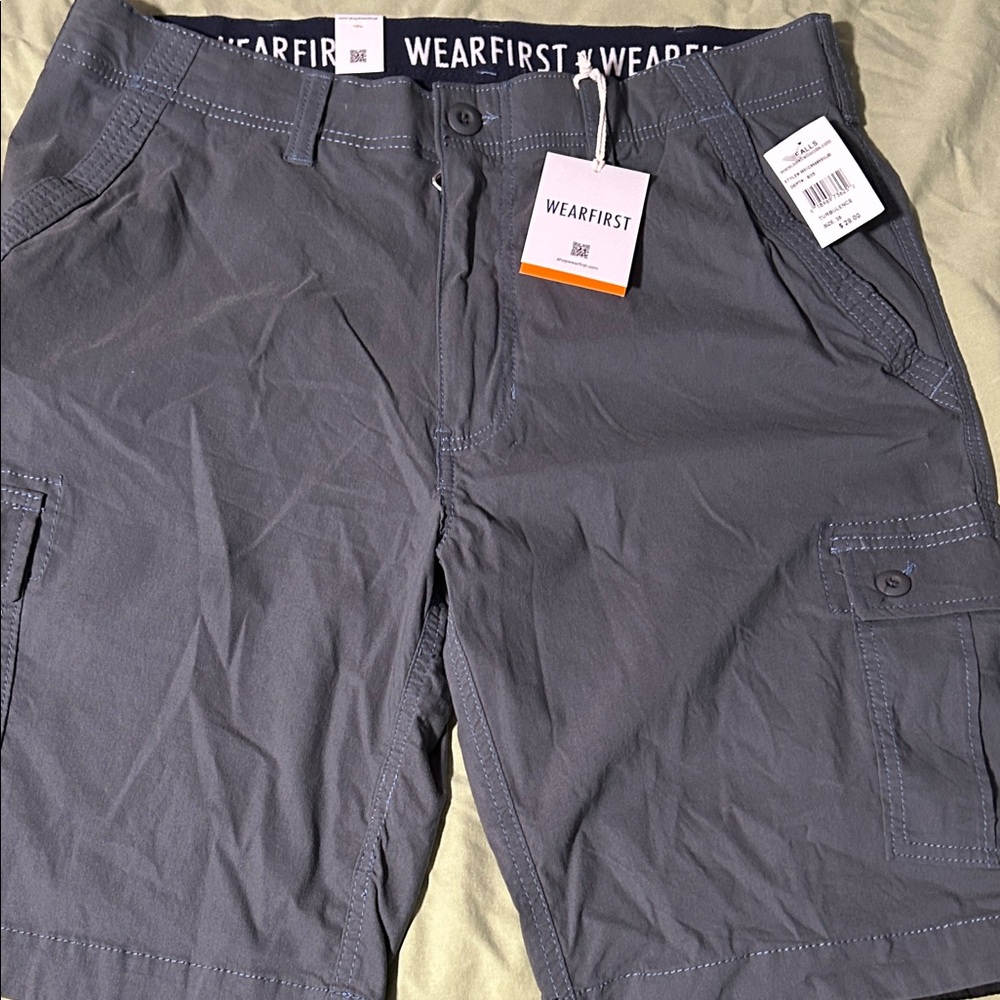Wearfirst Men's Charcoal Cargo Shorts